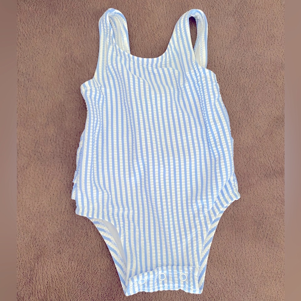 Old Navy Baby Onesie in Blue and White